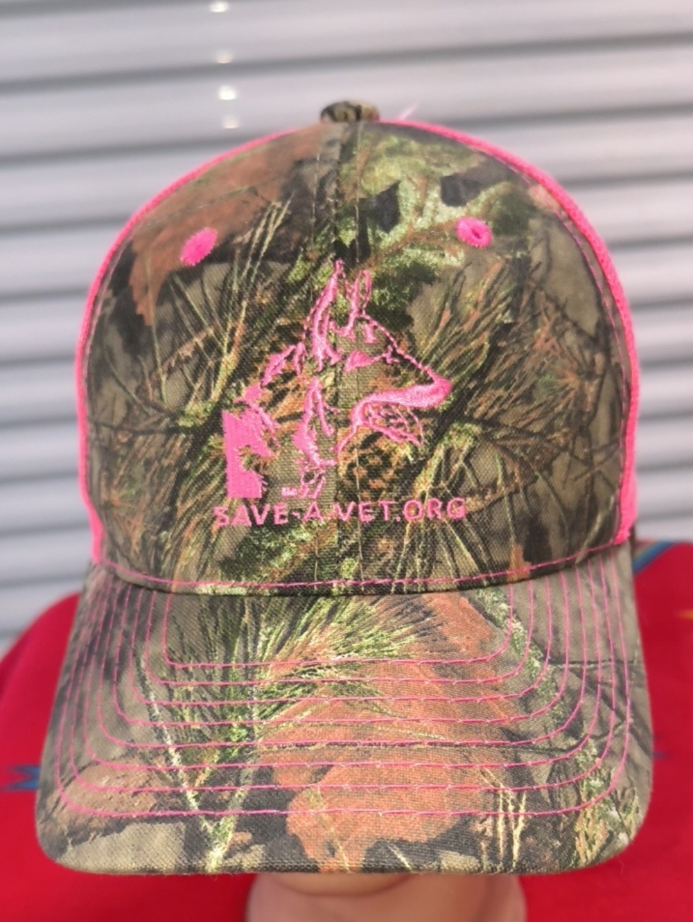 Save-A-Vet Org Camo Embroidered Logo Trucker Ladies Fit Snapback Hat Cap OSFM